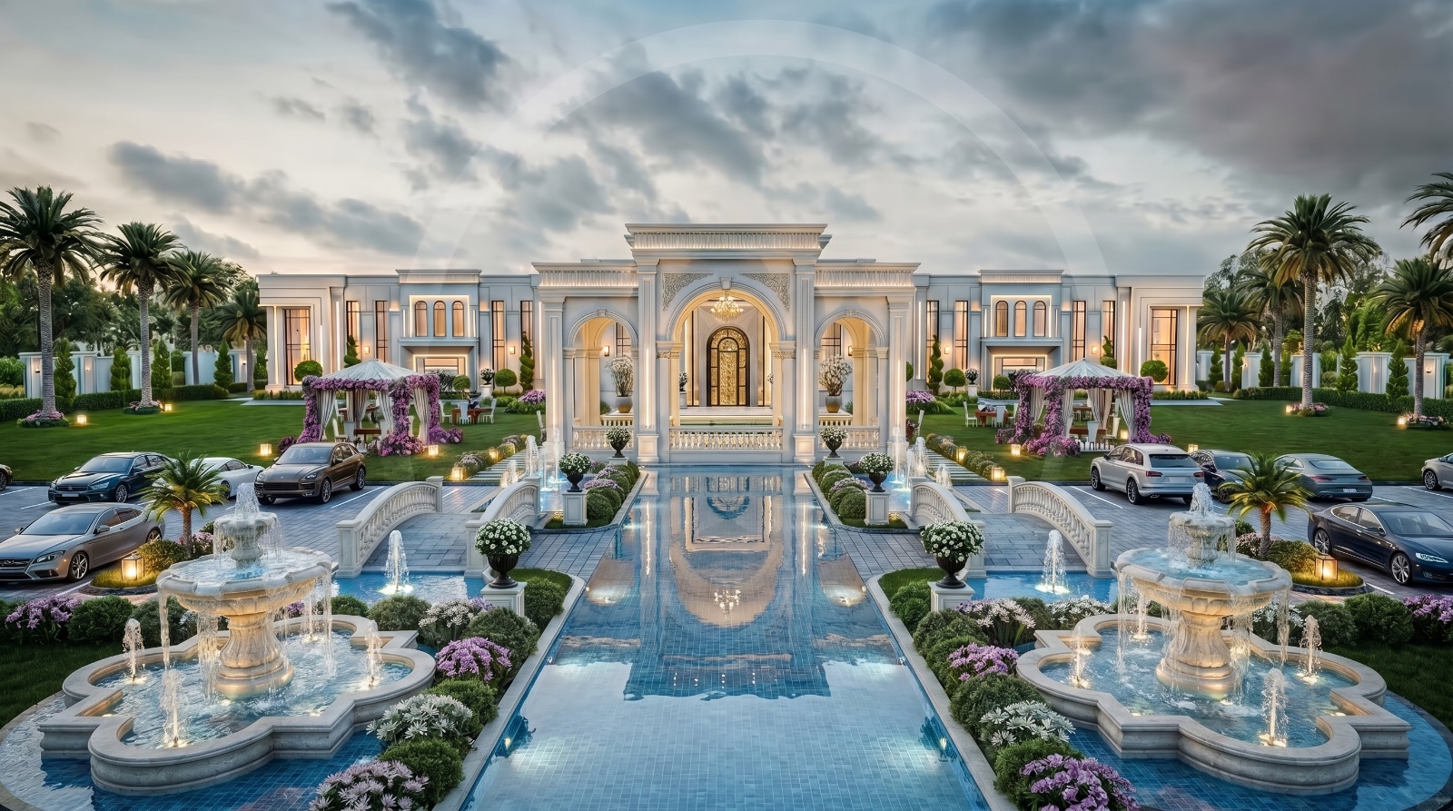 Luxury Grand Hotel Lobby